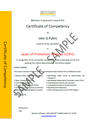 LOPA-Certificate-Sample